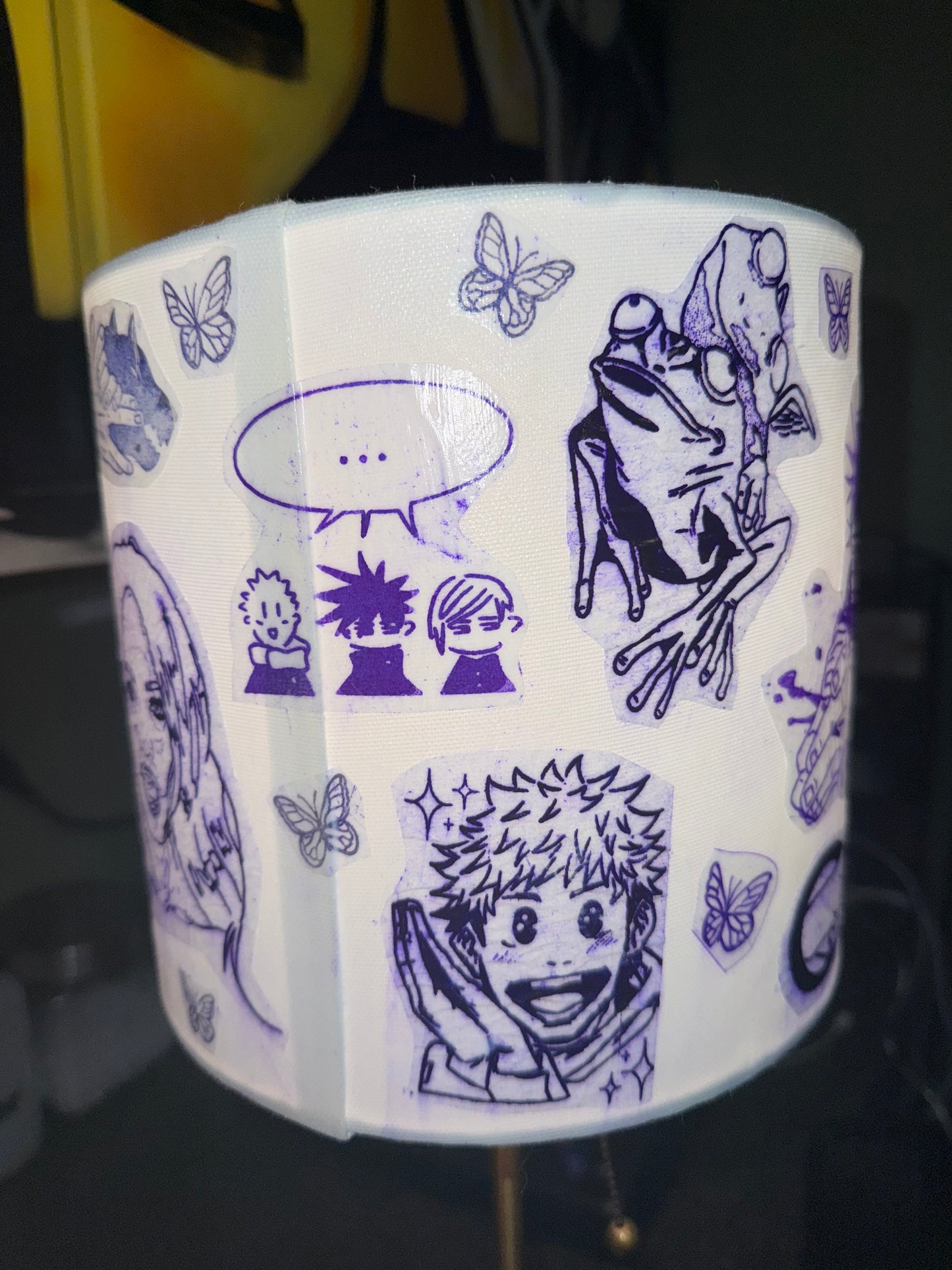 JJK Tattoo Flash Stencil Lamp