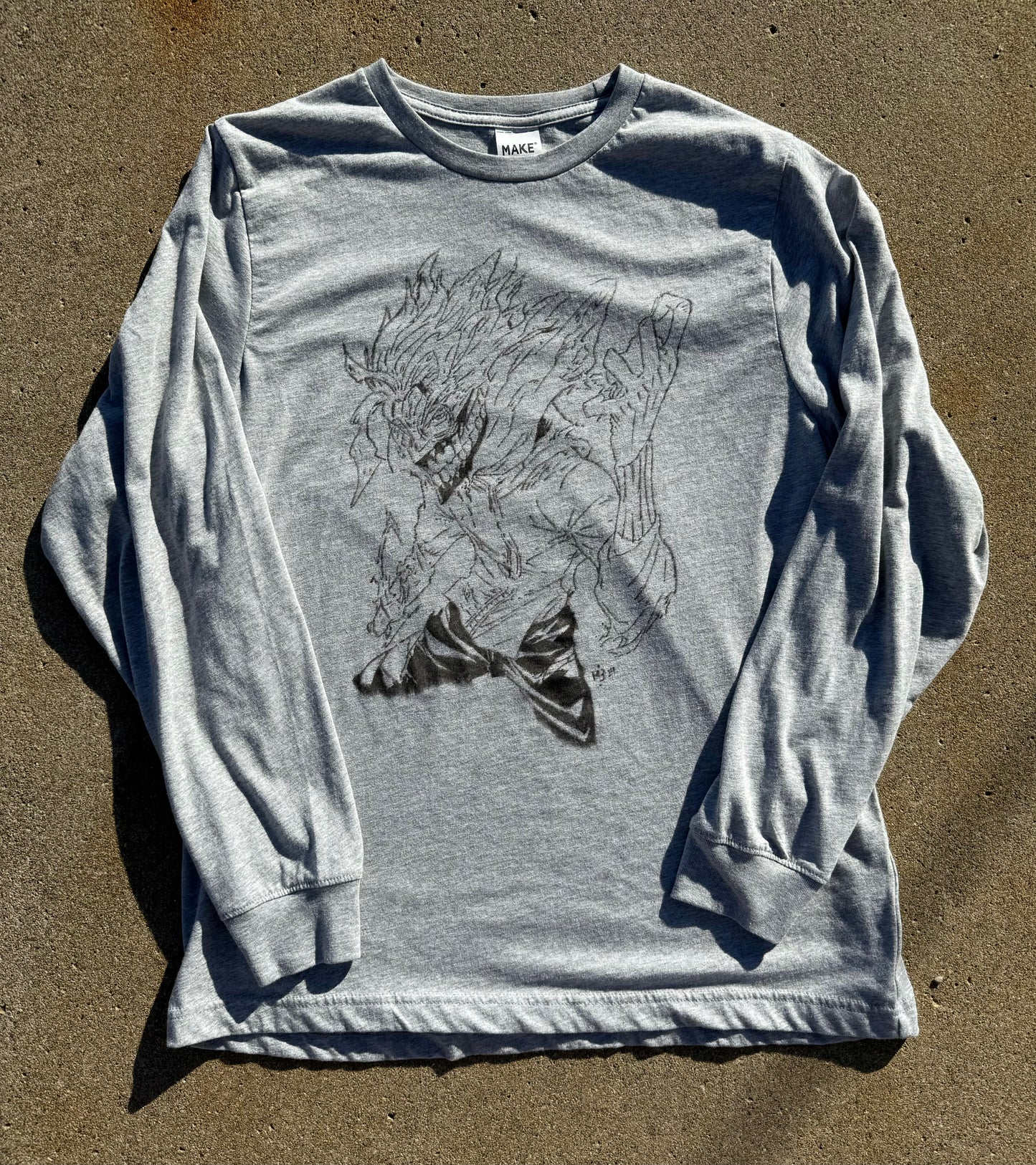 Dandadan Okarun Grey Long Sleeve Shirt