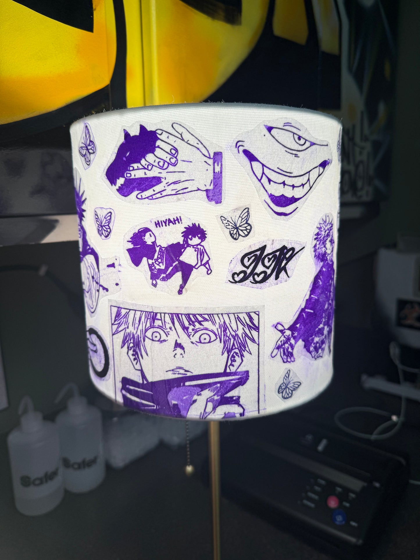 JJK Tattoo Flash Stencil Lamp