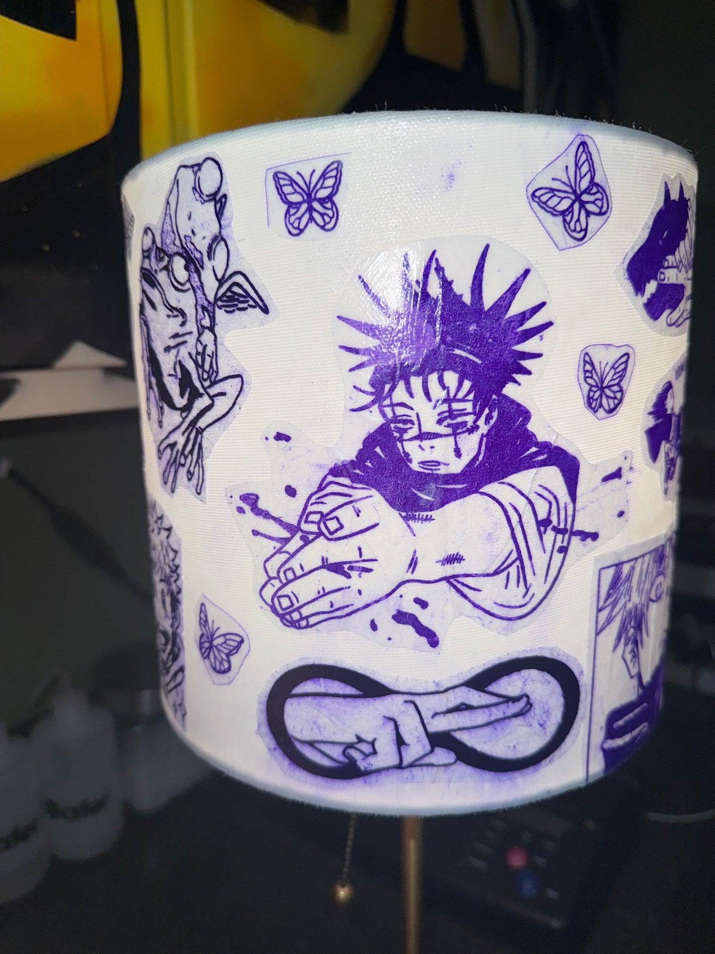 JJK Tattoo Flash Stencil Lamp