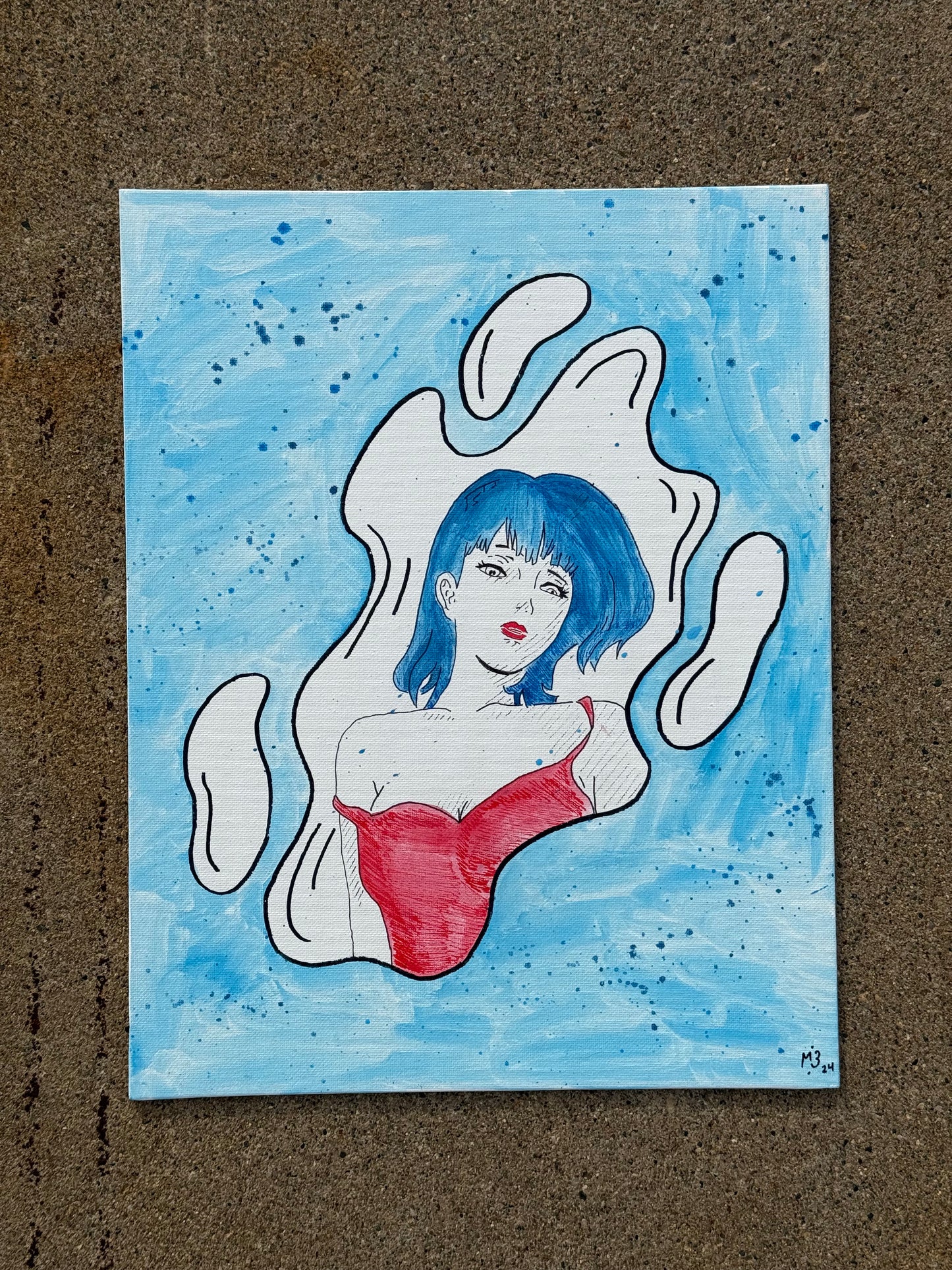 Perfect Blue Puddle