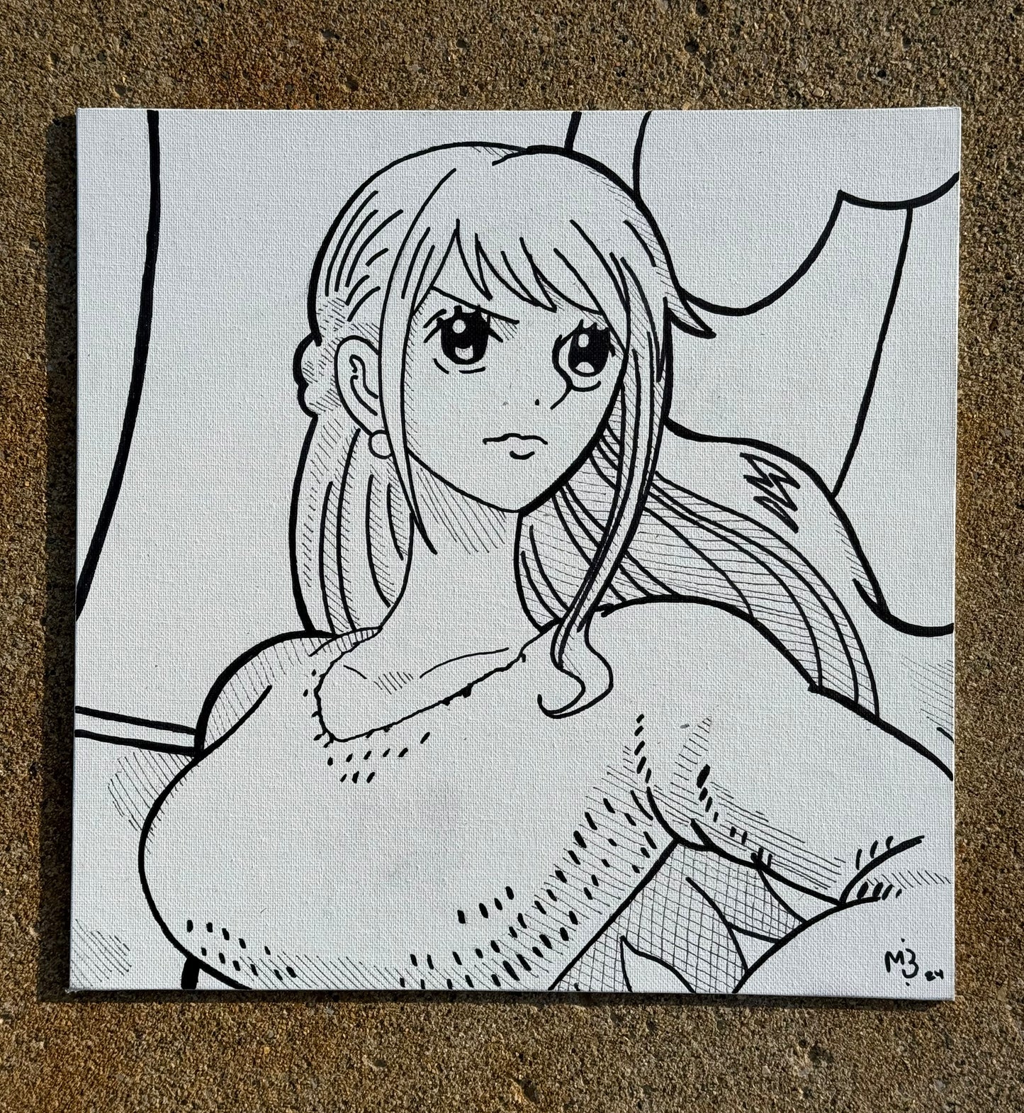 One Piece Nami at Sea